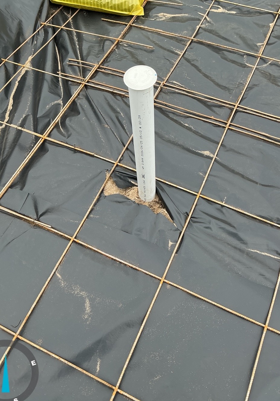 Example of incomplete or non-compliant building works identified during a building inspection
