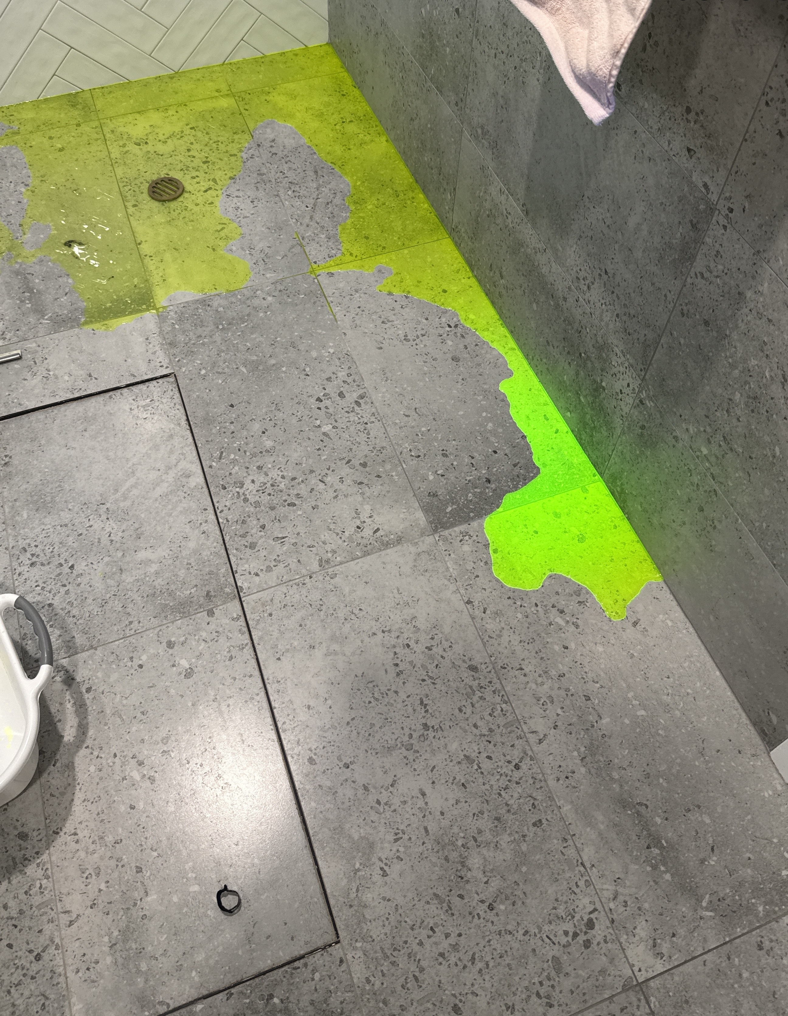 Example of waterproofing and wet area defects identified during a building inspection