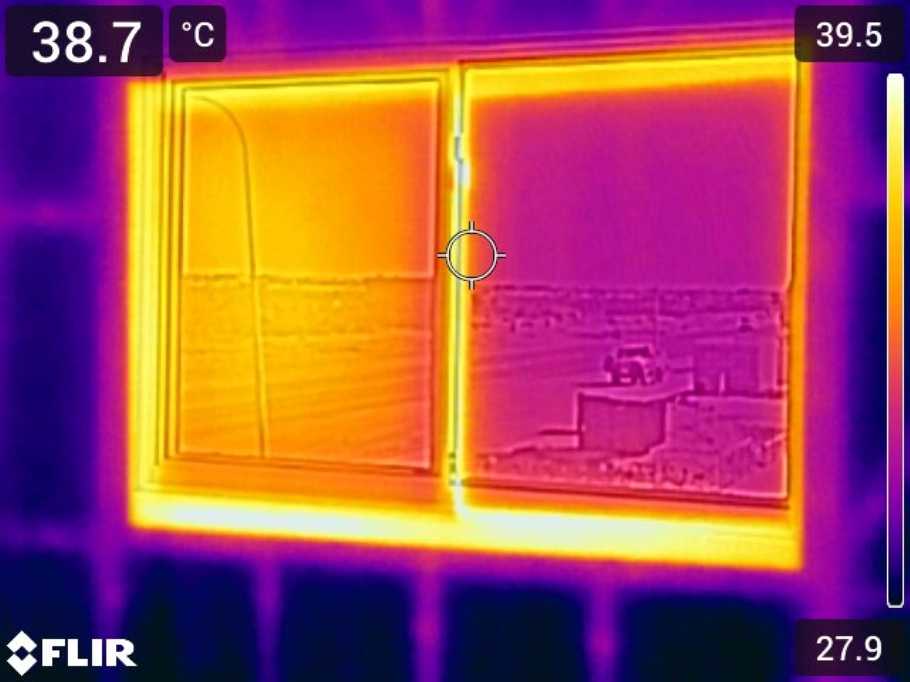 Thermal imaging used during building defect investigation